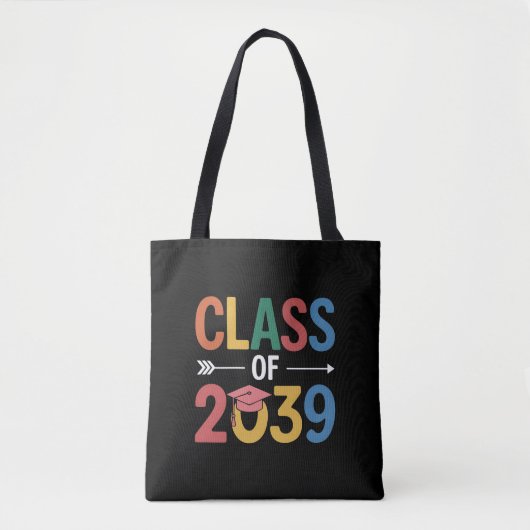 Groovy Class of 2039 Abschluss Senior 2039 Tasche (Vorderseite)