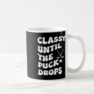 Groovy Cly bis der Puck fällt Hockey Frauen Kaffeetasse