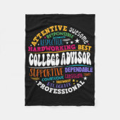 Groovy College Advisor Appreciation Week Back To S Fleecedecke (Vorderseite)