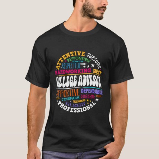 Groovy College Berater Würdigungswoche Zurück zur  T-Shirt (Vorderseite)