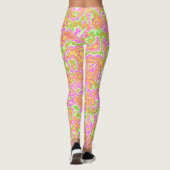 Groovy Colorful Acica Ristorante La Lanchetta Leggings (Rückseite)
