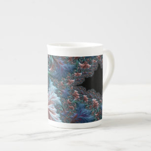 Groovy Colorful Boho Hippie Mandelbrot Fraktal Art Porzellantasse
