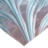 Groovy Colorful Boho Hippie Mandelbrot Fraktal Art Tischdecke (Schrägansicht)