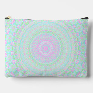 Groovy Colorful Boho Hippie Mute Pastel Mandala Zubehörtasche