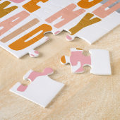 Groovy Colorful Bridesmaid Foto Vorschlag Card Puzzle (Seite)