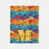Groovy Colorful Clouds Fleecedecke (Vorderseite)