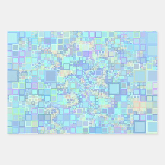 Groovy Colorful Funky Squares Geschenkpapier Set (Vorderseite)
