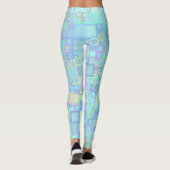Groovy Colorful Funky Squares Leggings (Rückseite)