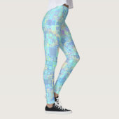 Groovy Colorful Funky Squares Leggings (Rechts)