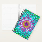 Groovy Colorful Jewel Tone Boho Fraktal Mandala Planer (Anzeige)