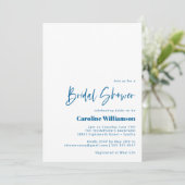 Groovy Colorful Lines Einzigartiges Retro Brautpar Einladung (Stehend Vorderseite)