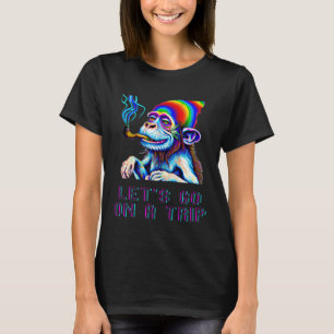 Groovy Colorful Psychedelic Monkey T-Shirt