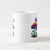 Groovy Colorful Psychedelic Mushrooms Jumbo-Tasse (Vorderseite)