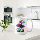 Groovy Colorful Psychedelic Mushrooms Kaffeetasse