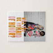 Groovy Colorful Trauzeugin Foto Vorschlag Card Puzzle (Horizontal)