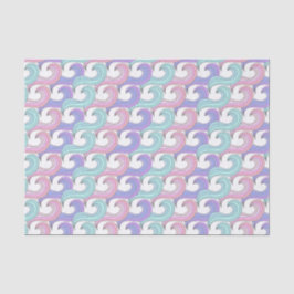 Groovy Colorful Wave Musterpapier Seidenpapier
