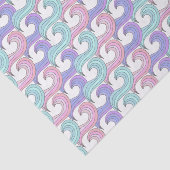 Groovy Colorful Wave Musterpapier Seidenpapier (Ausschnitt)