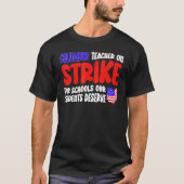 Groovy Columbus Ohio School Teachers Strike OH Tea T-Shirt (Vorderseite)