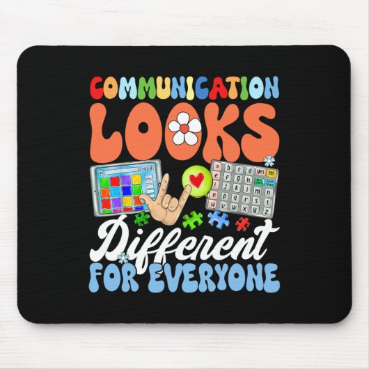 Groovy Communication sieht für jeden anders aus Mousepad (Vorne)