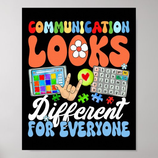 Groovy Communication sieht für jeden anders aus Poster (Vorne)