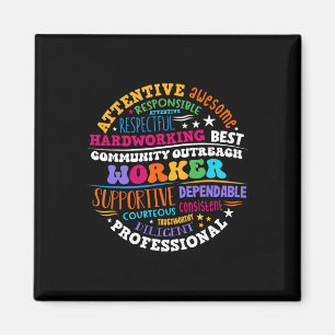 Groovy Community Outreach Worker Zurück zur Schule Magnet