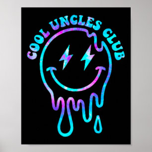 Groovy Cool Uncles Club 2 Sided Mens Onkel Shirt F Poster