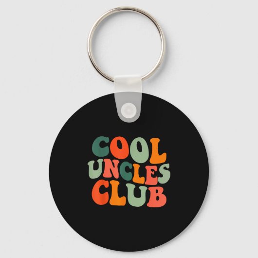 Groovy Cool Uncles Club Funny New Uncle Men  Schlüsselanhänger (Vorderseite)