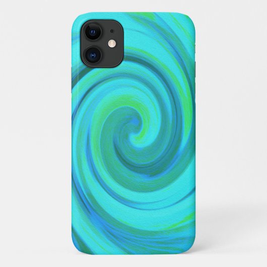 Groovy Cooles Abstraktes Aqua Liquid Art Swirl Case-Mate iPhone Hülle (Rückseite)