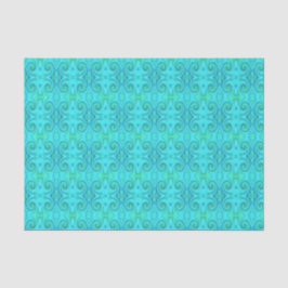 Groovy Cooles Abstraktes Aqua Liquid Art Swirl Mus Seidenpapier