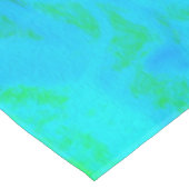 Groovy Cooles Abstraktes Aqua Liquid Art Swirl Tischdecke (Schrägansicht)