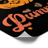 Groovy Coolster Kürbis zum PatchHalloween Poster (Ecke)
