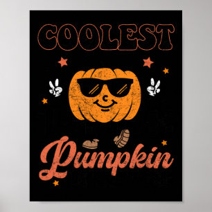 Groovy Coolster Kürbis zum PatchHalloween Poster