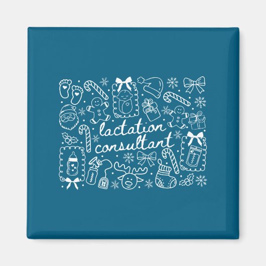 Groovy Coquette Lactation Consultant Breastfeeding Magnet (Vorne)
