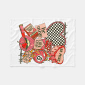 Groovy Coquette Western Valentines Day Collage Cli Fleecedecke (Vorderseite (Horizontal))