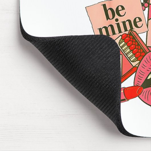 Groovy Coquette Western Valentines Day Collage Cli Mousepad (Ecke)