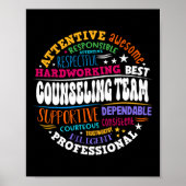Groovy Counseling Team Appreciation Back To School Poster (Vorne)
