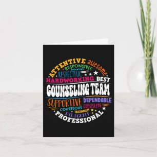 Groovy Counseling Team Bewertung zurück zur Schule Karte
