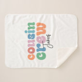 Groovy Cousin Crew Personalisiert Sherpadecke (Vorderseite (Horizontal))