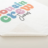Groovy Cousin Crew Personalized Sherpadecke (3/4)