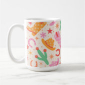 Groovy Cowgirl Stiefel and Hats Muster mit Cactus Kaffeetasse (Links)