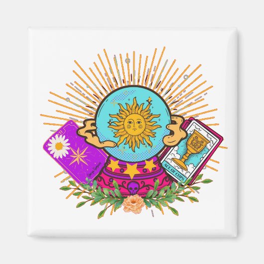 Groovy Crystal Ball Magnet (Vorne)