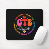 Groovy CTE-Squad-Lehrer Zurück zur Schule Lehrer S Mousepad (Mit Mouse)
