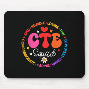 Groovy CTE-Squad-Lehrer Zurück zur Schule Lehrer S Mousepad