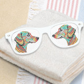 Groovy Dackel Farbige Dackel Hund Cool Partybrille