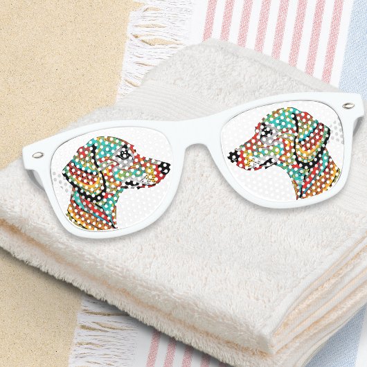 Groovy Dackel Farbige Dackel Hund Cool Partybrille
