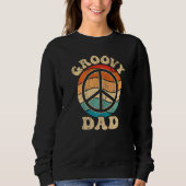Groovy Dad 70s Aesthetic Nostalgia 1970's Retro Gr Sweatshirt (Vorderseite)