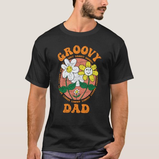 Groovy Dad 70s Aesthetic Nostalgia 1970's Retro Gr T-Shirt (Vorderseite)