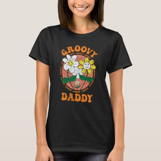 Groovy Daddy 70er Ästhetische Nostalgie in den 197 T-Shirt (Vorderseite)