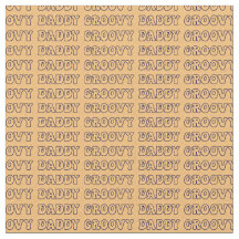 Groovy Daddy Hippy Text auf Brown