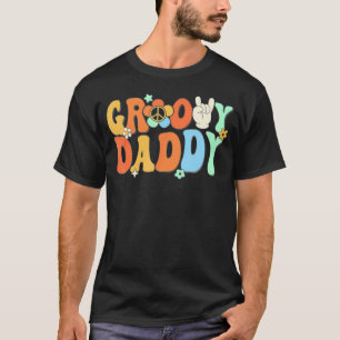 Groovy Daddy Vater Matching Family 1St Birthday Pa T-Shirt